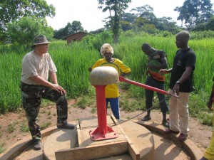 Water dwell built at Kong village